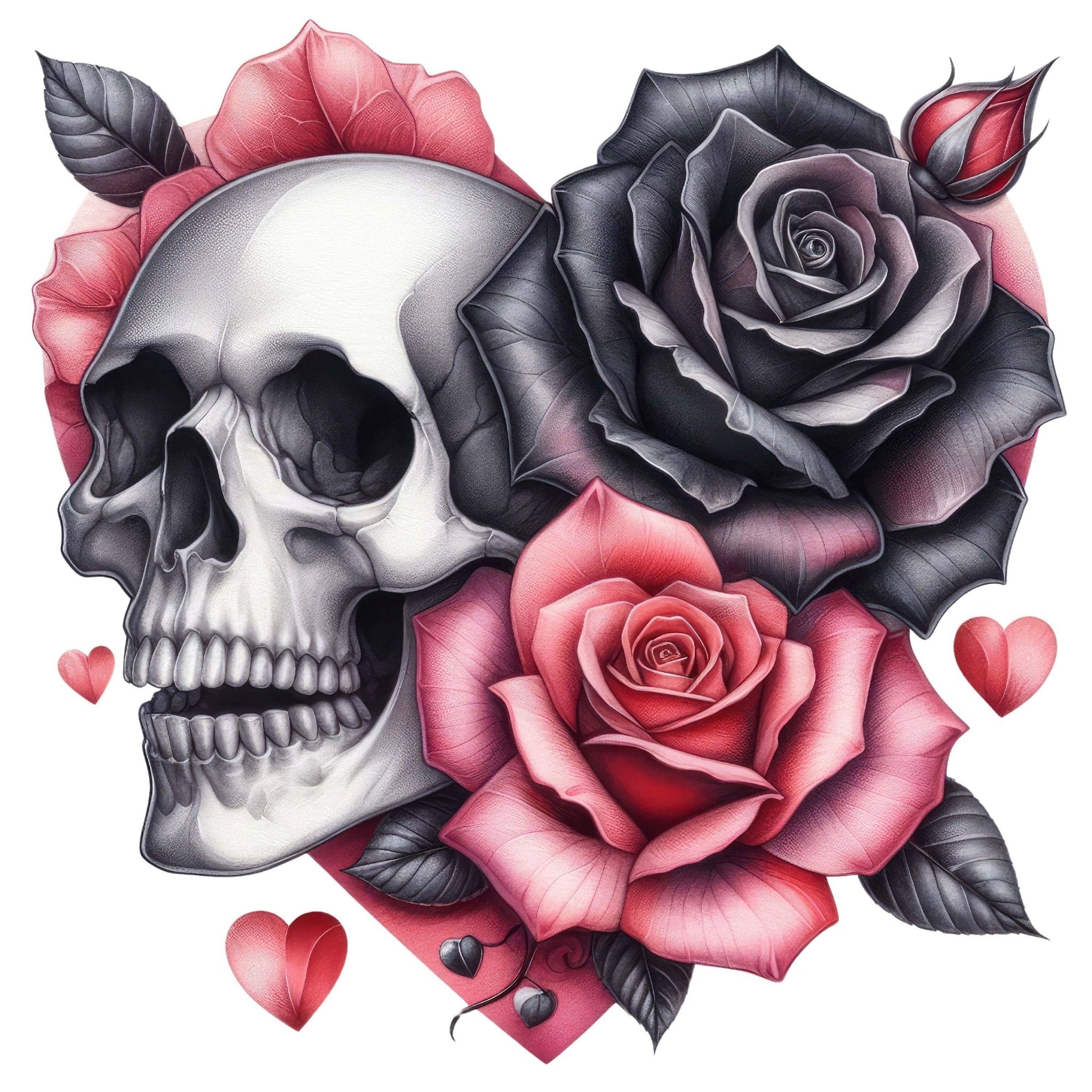 Diamond Painting - Rose and skull