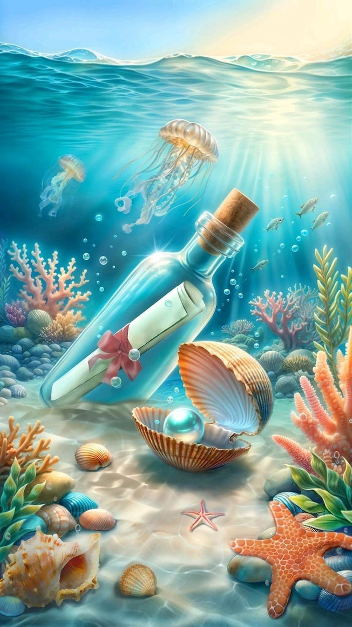 Diamond Painting - Underwater Message Bottle