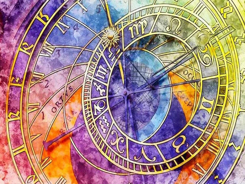 Diamond Painting - Colorful Clock