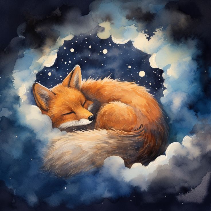 Diamond Painting - The Fox Who Sleeps on Clouds