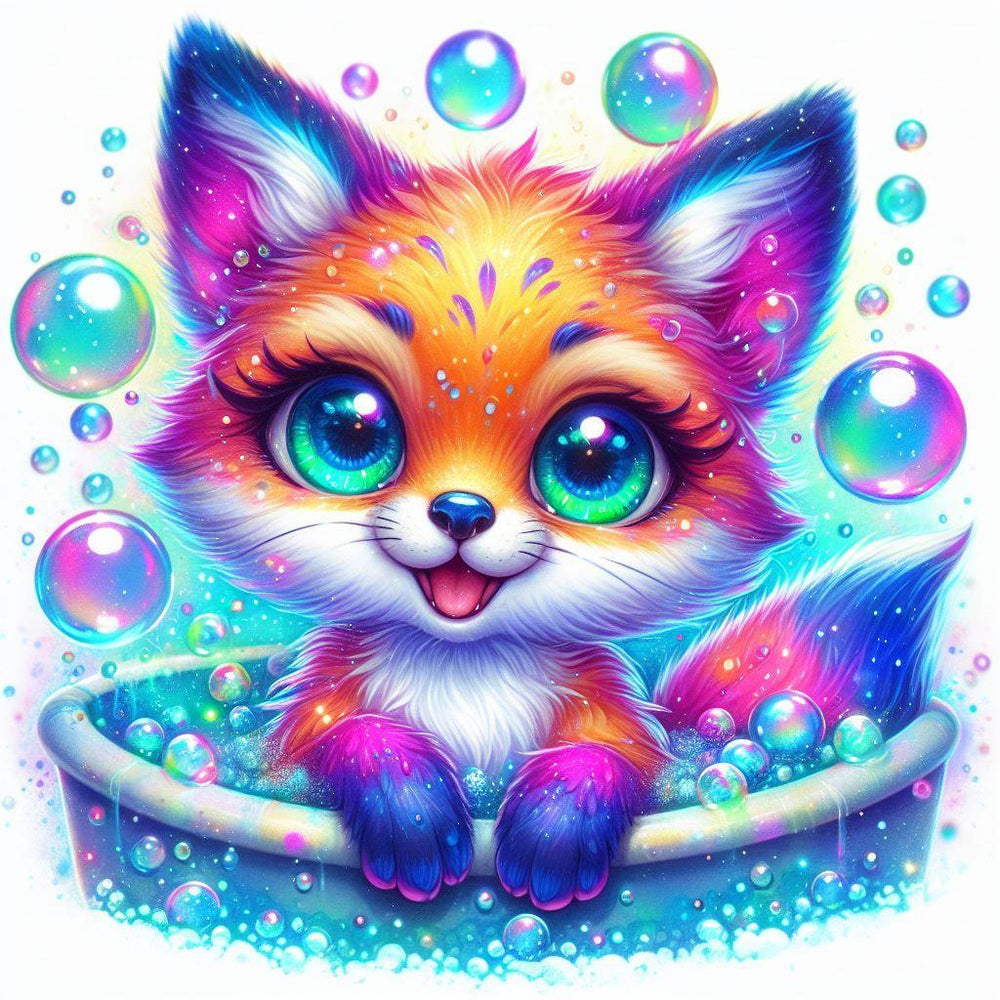 Diamond Painting - Bathing Fox